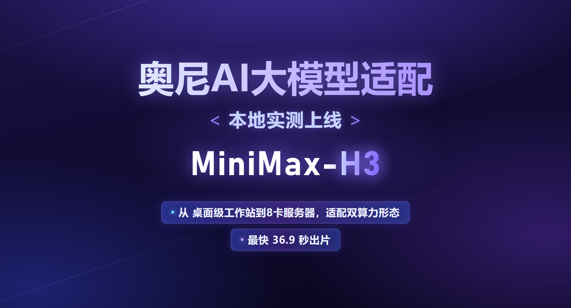 MiniMax H3本地实测:从桌面工作站到8卡服务器,最快36.9秒出片 MiniMax H3本地实测:从桌面工作站到8卡服务器,最快36.9秒出片